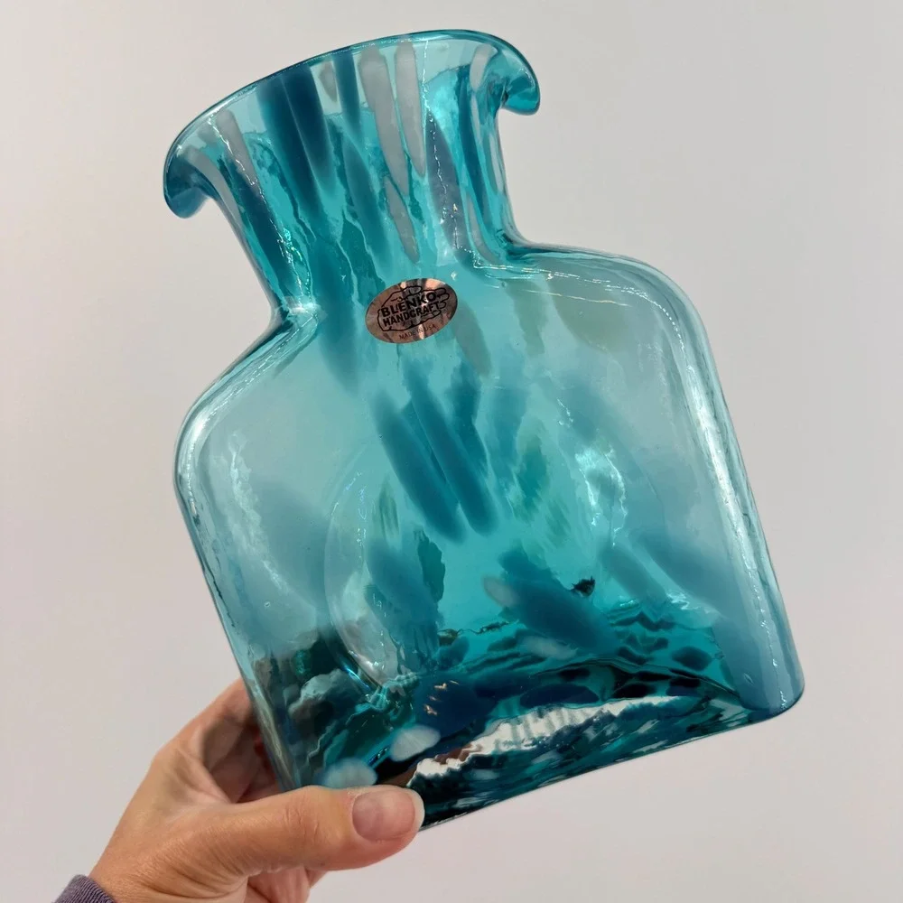 Blenko 384 Helios Neptune Water Bottle  Special Edition‎ 1st Edition